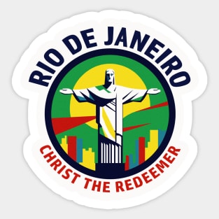 Majestic Christ The Redeemer Tee Sticker